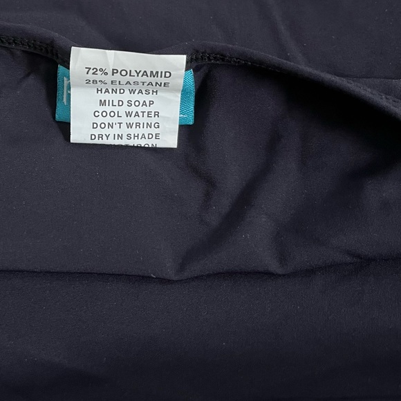 GOTTEX PROFILE 2 pc SWIM WEAR COVER UP SKIRT TOP NAVY BLUE PINK m/l - Picture 4 of 4